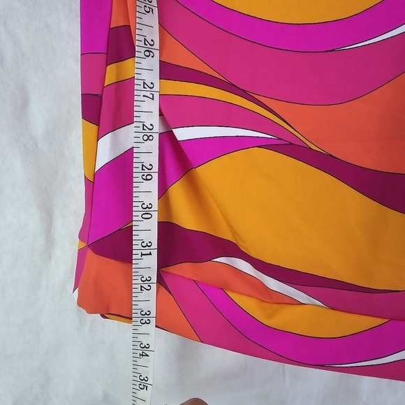 Trina Turk Women Sz XL Vivid Vista Mini Dress Tunic Swim cover-up Stretchy NWT - Picture 7 of 7